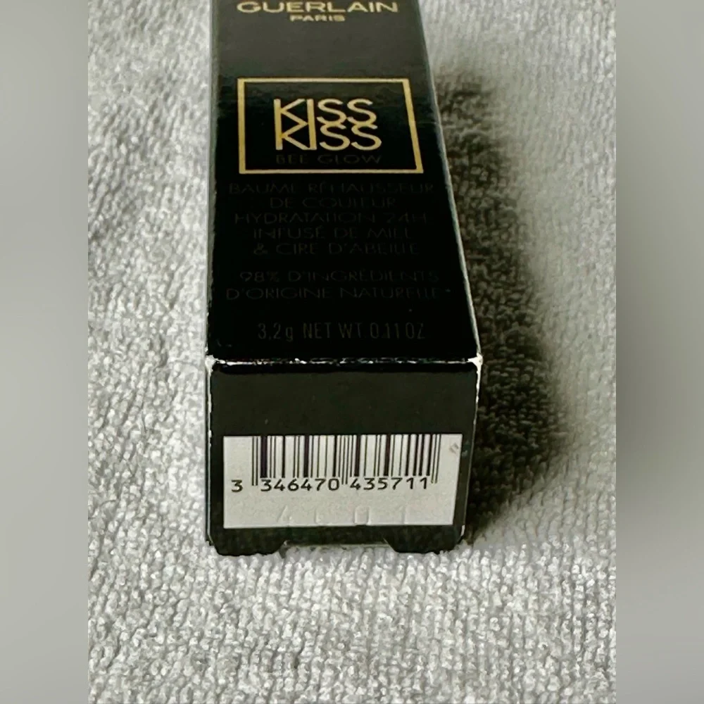 🆕 GUERLAIN Kiss Kiss Bee Glow Lipstick Balm in 319 Peach Glow - Fresh Coral NIB